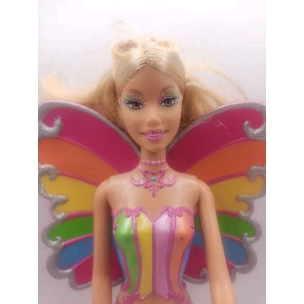 Fairytopia Magic Of The Rainbow Barbie Fairy Doll Elina With Rainbow Wings